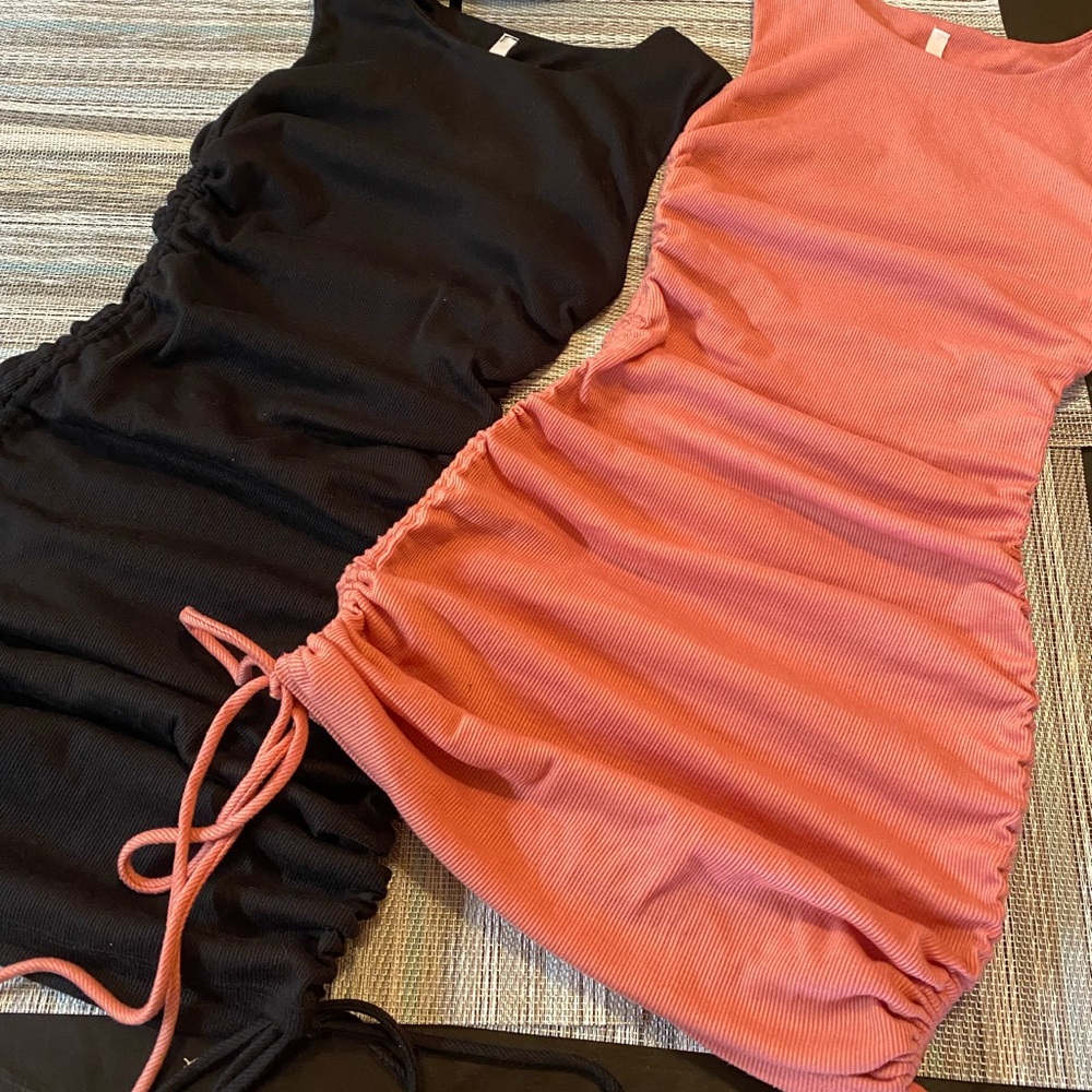 Black and pink summer dresses